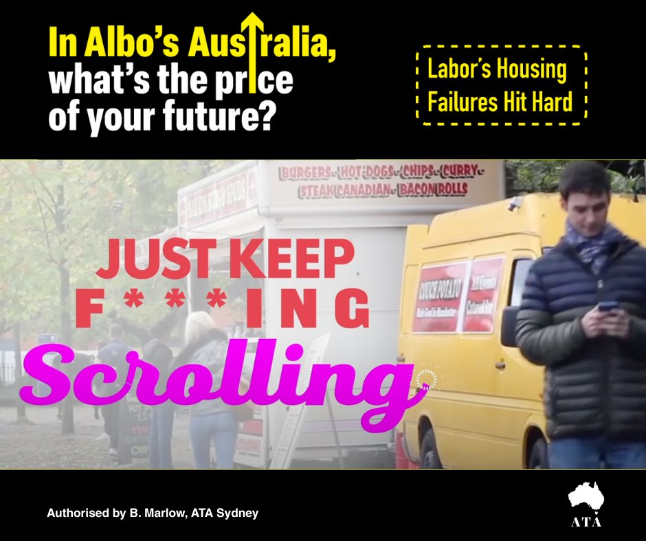 Labor told young Australians to “just keep scrolling”—while rent skyrocketed and homeownership became a fantasy. 

Check out our campaign: yourfutureprice.com.au
Donate to help us take the fight to Labor: bit.ly/AlbosGottaGoDo…

#AlbosGottaGo #CostOfLiving #Auspol