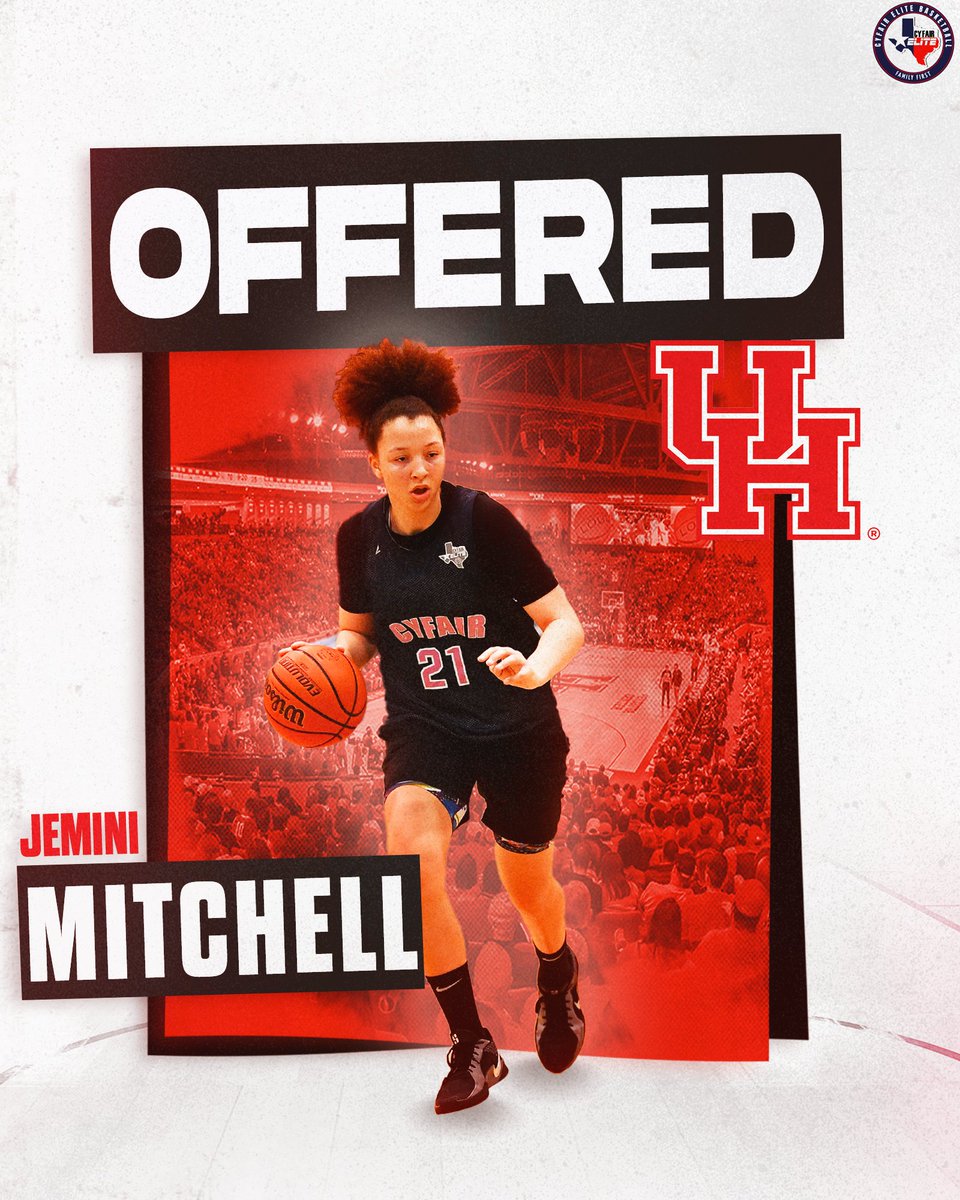 Rep Your City Hoops (@repyourcityhoop) on Twitter photo Congrats to #1 '27 in Texas & 5⭐ recruit Jemini Mitchell for being the 1st HS offer from Coach Matthew Mitchell, Anthony Anderson Jr. & University of Houston. Coach Mitchell is officially trying to put his stamp on the city of Houston
<a href="/UHCougarWBB/">Houston Women's Basketball</a> <a href="/CoachAAJR/">Anthony</a> <a href="/yocoachmitchell/">Matthew Mitchell</a> Congrats to #1 '27 in Texas & 5⭐ recruit Jemini Mitchell for being the 1st HS offer from Coach Matthew Mitchell, Anthony Anderson Jr. & University of Houston. Coach Mitchell is officially trying to put his stamp on the city of Houston
<a href="/UHCougarWBB/">Houston Women's Basketball</a> <a href="/CoachAAJR/">Anthony</a> <a href="/yocoachmitchell/">Matthew Mitchell</a>