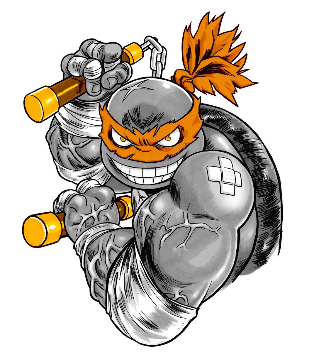 FelipeTweeters's tweet photo. โFellow chuckerโ, party dude ๐
#TMNT #teenagemutantninjaturtles #Michelangelo #Mikey #Mike #ninjaturtles #Turtlecon #FelipeSmith #FelipeSmithArt https://t.co/6lCrT9jB86