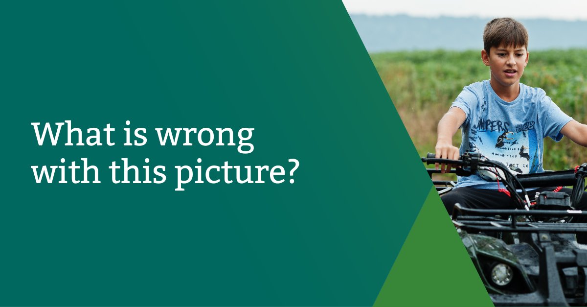 Children are at greater risk of serious injury and death, with 1 in 7 quad bike deaths involving children under the age of 16. 

Adult sized quad bikes are not suitable for children – don’t risk it. Don’t let children ride adult-sized quad bikes. productsafety.gov.au/consumers/play…