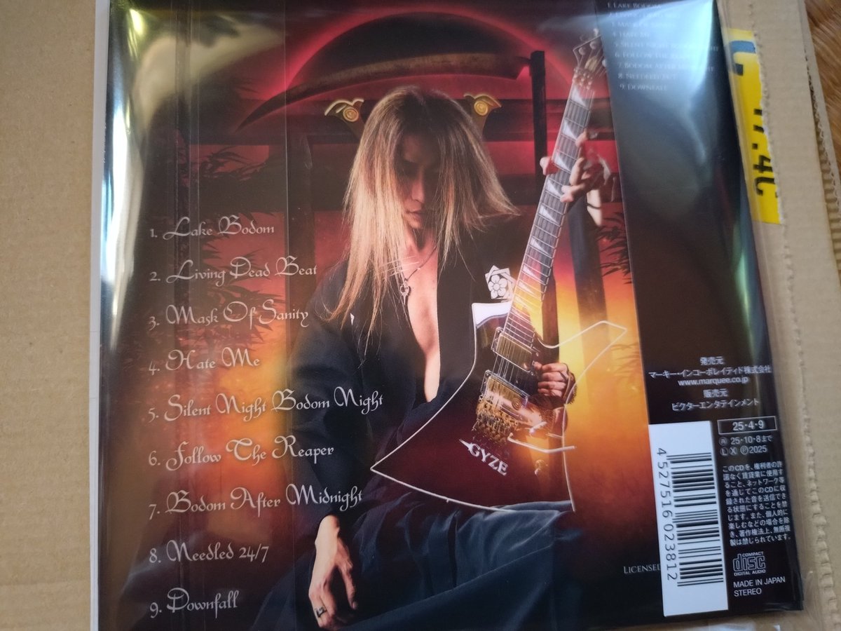 jzx600's tweet photo. 日本人最高のギタリストが出したCOBのトリビュートアルバム✨😭
選曲も、随所に散りばめられた日本テイストのアレンジも、演奏も申し分無い💯✨
個人的には『children of bodom』が入ってたら120点なんだけど(笑)
今年はメタル豊作だな♡
#RIPAlexi
#RyojiShinomoto
#ChildrenOfBUSHIDO https://t.co/Qpl3uLJI82