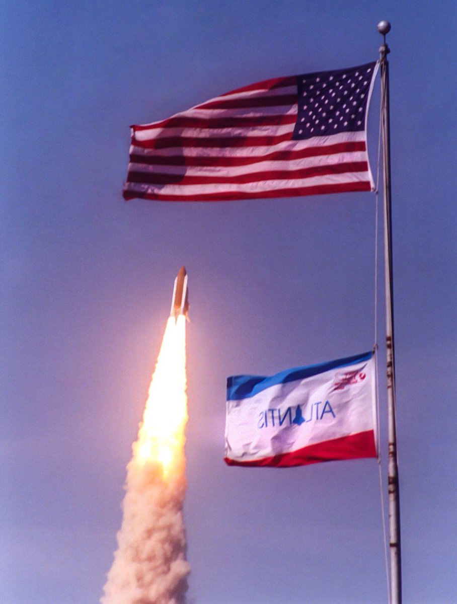 billmeco's tweet photo. OTD 23 years ago STS-110 #Atlantis launched from Pad 39B to the #ISS #AstroEllen #spaceshuttle #ov104 https://t.co/nfRy94grKF… https://t.co/c6pRqG9cov