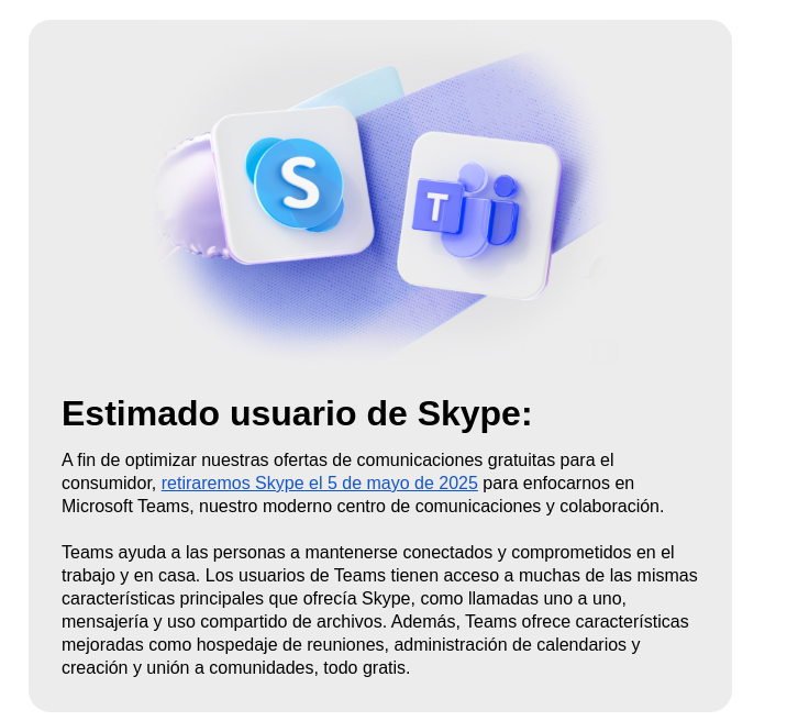 DardoKaNo's tweet photo. Adios vaquero !!! 😪🥺😟
#skype #teams #Microsoft https://t.co/d3AZAOHxEi
