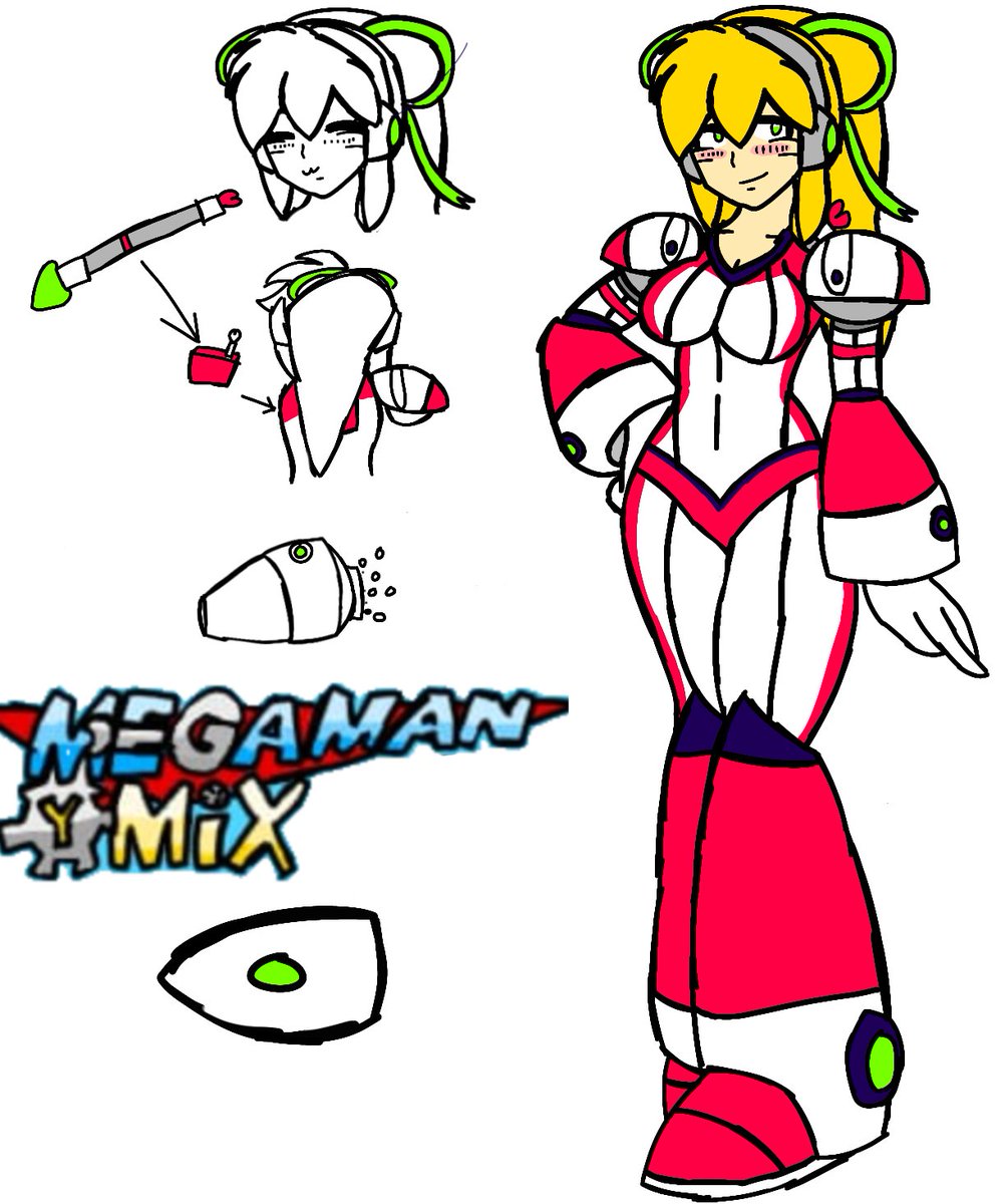 MixoriginalMix's tweet photo. my version of roll 

#ロックマン #rockman 
#megaman https://t.co/qmfmXbgp17