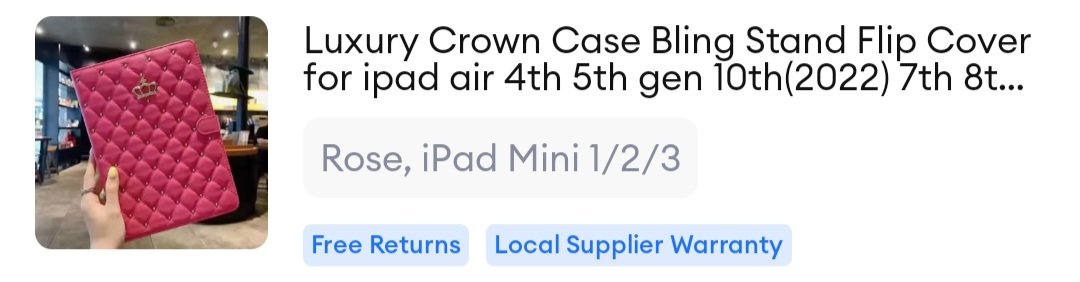 cin_b1y's tweet photo. wts ipad mini 1/2/3 case  (rose)
rfs: i have air 5th 

#ipadmini #ipadcase #crowncase https://t.co/P9mtaIuo79