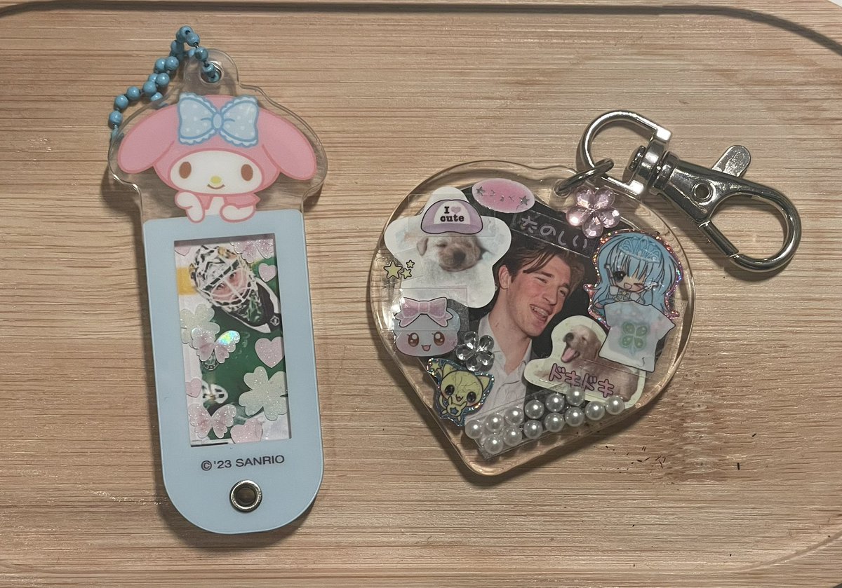 I dont care about the dallas stars as a team. What i DO care about are these beautiful keychains given to me by the one and only goat kenny highfwuctose 💗💗💗