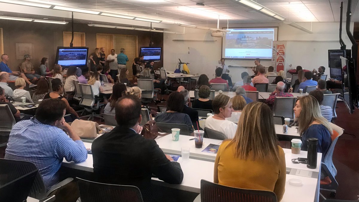 1MCMidwest's tweet photo. What started as a few curious leaders learning, connecting, and finding ways to accelerate progress… soon grew. So many cool community field trips have been enjoyed, but here’s a look back at the energizing spaces @1MillionCupsKC has brewed since 2012 🧡☕️🧡 #1MCKC https://t.co/hMF0ESFOQe
