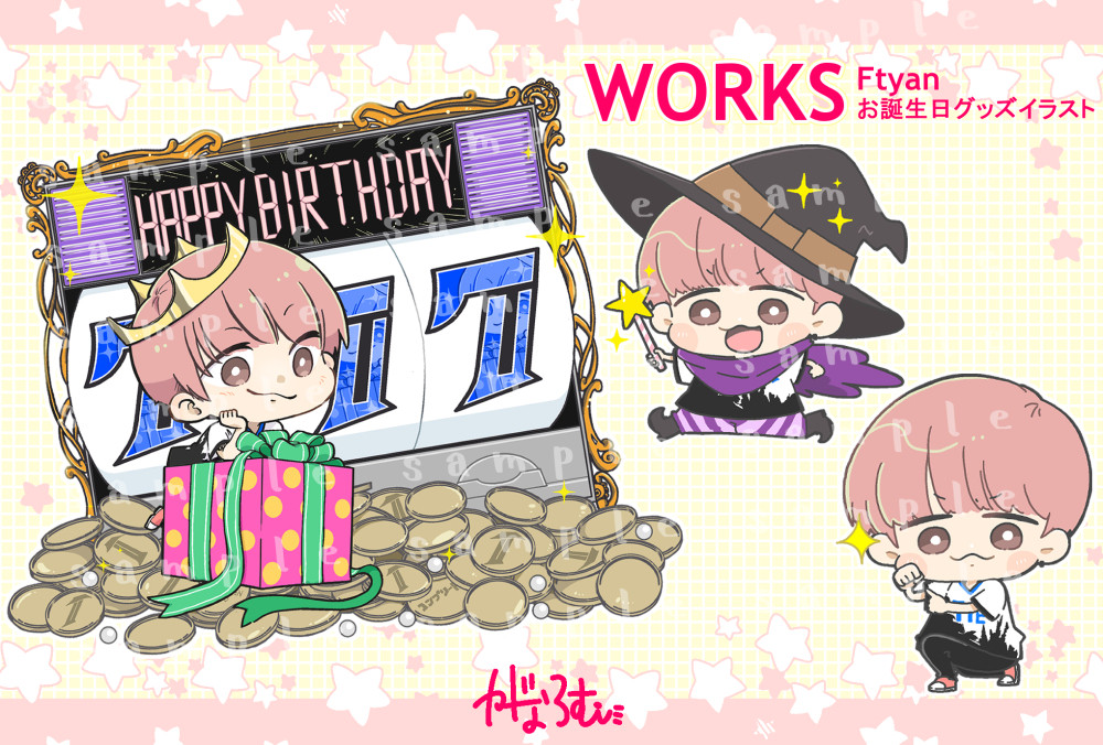 muromuromuro85's tweet photo. 【お仕事紹介】 TIE様(#TIECLAN_)よりイラストのご依頼。Ftyan(#_Ftyan) 選手のお誕生日グッズイラストを描かせていただきました!
Ftyanといったらスロット・魔女レイス・筋肉ポーズかなと!
ご依頼ありがとうございました。 https://t.co/yWkFkHvyCl