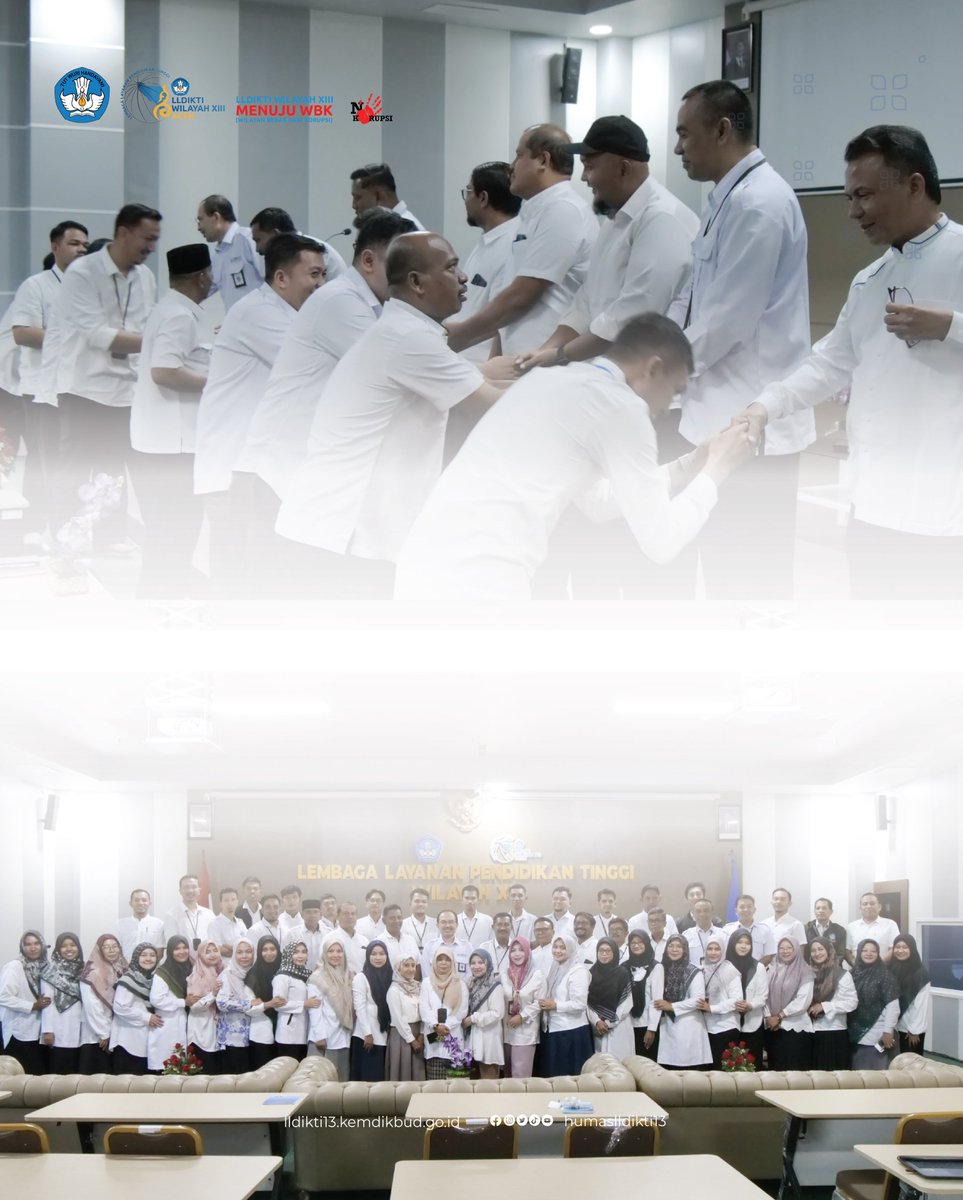 HumasLLDIKTI13's tweet photo. Halal Bihalal LLDikti Wilayah XIII: Momentum Kembali ke Nol dan Komitmen Tingkatkan Pelayanan https://t.co/JZHZtirANT