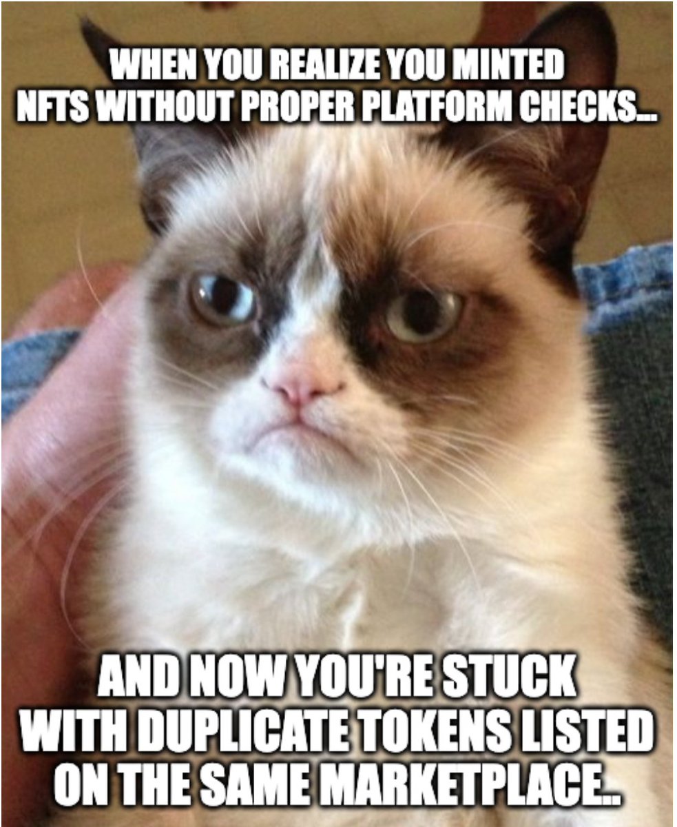 Heim_AI's tweet photo. Space: 湾区茶馆
create by @awsbclub_cn 
Language: Chinese
(Full summary below)
.
.
When you realize you minted NFTs without proper platform checks… and now you’re stuck with duplicate tokens listed on the same marketplace! ⚡️😅"
#HeimAI #SpeechRecognitions #ASR #Web3 #NFT #Crypto #Blockchain #CryptoMeme