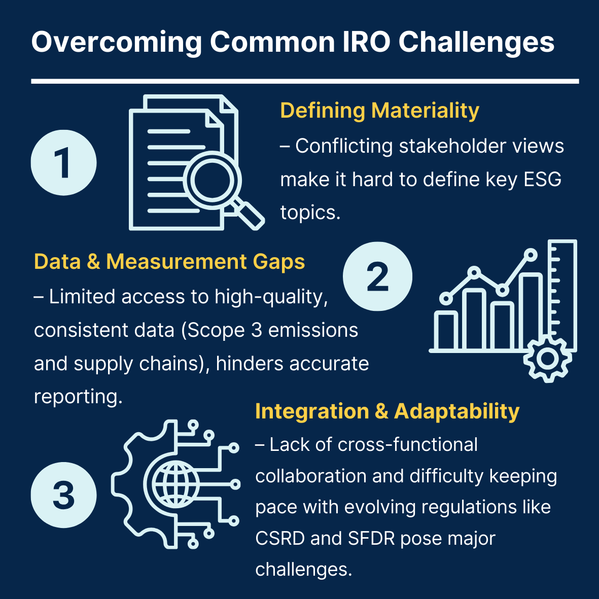 seneca_esg's tweet photo. 🔍 IRO (Impacts, Risks & Opportunities) is at the heart of CSRD compliance—helping companies assess their ESG footprint from both impact and financial lenses.

✔ Identify what matters
✔ Align with double materiality
✔ Integrate into strategy

Build resilience, meet standards, and drive sustainable success.

🔗Learn more: https://t.co/VlDIvsIw1F 

#ESG #Sustainability #CSRD #SenecaESG