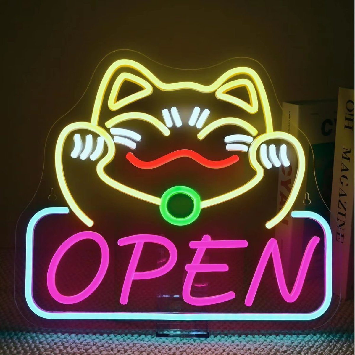neonawall's tweet image. Lucky Cat Neon Sign Open LED Signs for Japanese Room Decor Fortune Cat Neon Light Dimmable Open Neon Signs for Restaurant Ramen Shop Izakaya Sushi Bar Decor Business Openings

#luckycat #neonsign #opensign #restaurant #shoplogo