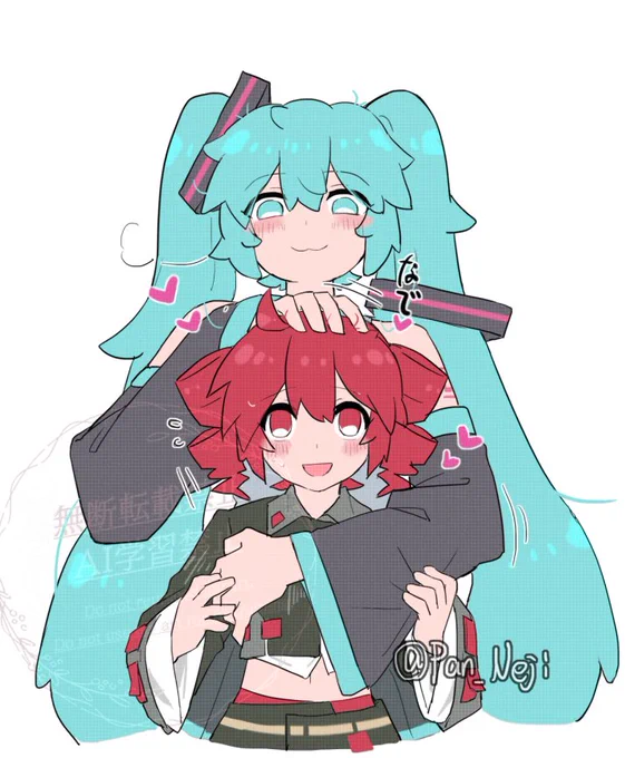 大ミクちゃんとvpテトちゃん#重音テト 