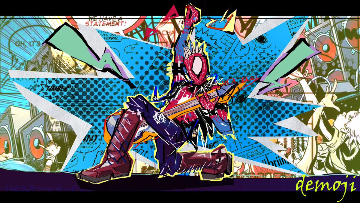 dem0chi's tweet photo. #spiderpunk https://t.co/SUxTfZzOkI