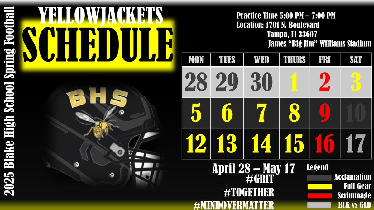 Coach X and Os (@coachxavierbhs) on Twitter photo ITS GOING BE 18 DAYS OF PARTYING OFF THE RIVER!!!!
SPRING 2025 <a href="/BlakeJacketsFB/">Blake High School Football Team</a>
College Coaches, reach out or just show up...
1701 N Blvd, Tampa, FL 33607 ITS GOING BE 18 DAYS OF PARTYING OFF THE RIVER!!!!
SPRING 2025 <a href="/BlakeJacketsFB/">Blake High School Football Team</a>
College Coaches, reach out or just show up...
1701 N Blvd, Tampa, FL 33607