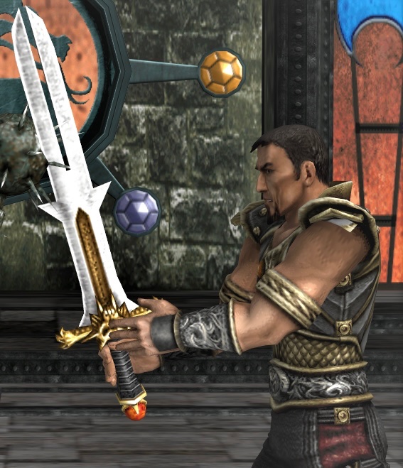 TrippyGirl99's tweet photo. If Taven isn’t added in the game, he can at least be a skin for Conan. Their swords are very similar. Get the Og actor back as Taven. Shujinko should really be playable, but please give him back his iconic bushy eyebrows. He looks so weird with black thin ones. @noobde 👏🏻👏🏻👏🏻 https://t.co/zETsoVgj9h