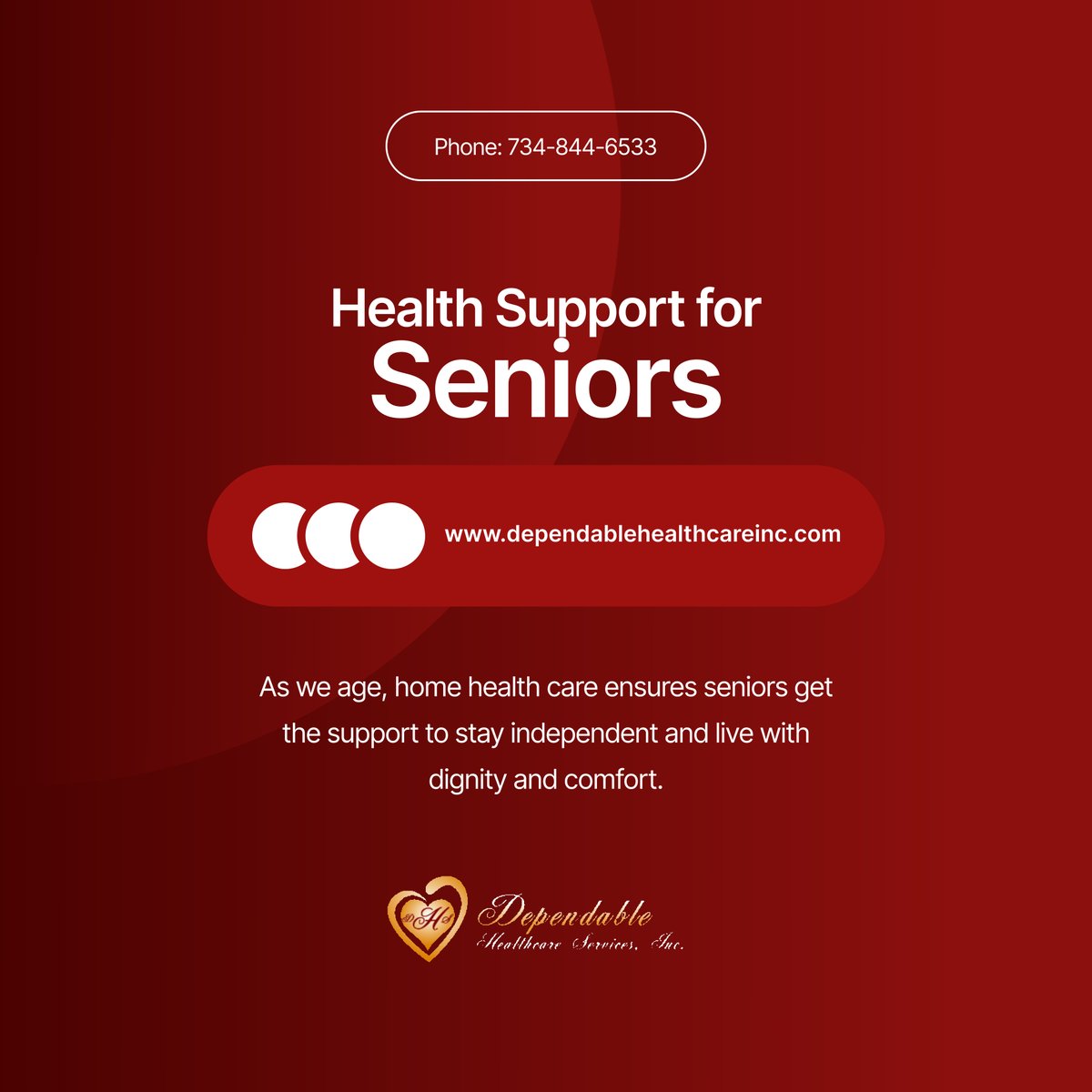 dependablehcs's tweet photo. Aging gracefully with personalized care at home helps seniors maintain independence, dignity, and quality of life. Tailored care ensures every need is met. 

#HomeHealthCare #CantonMI  #SeniorHealth https://t.co/7eOKlLYAP2