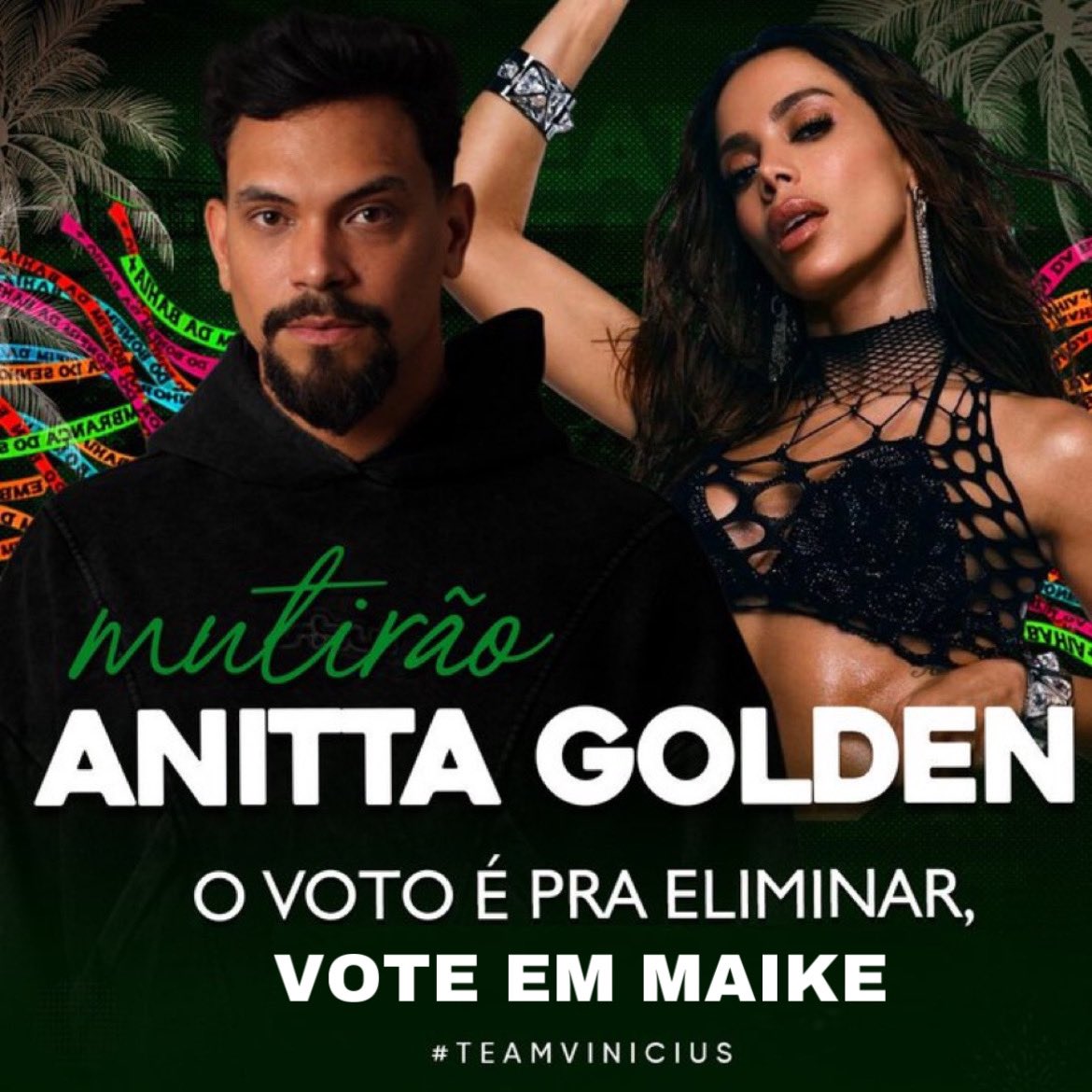 🚨ATENÇÃO! Em apoio ao Vinicius os anitters são FORA MAIKE! 

#BBB25