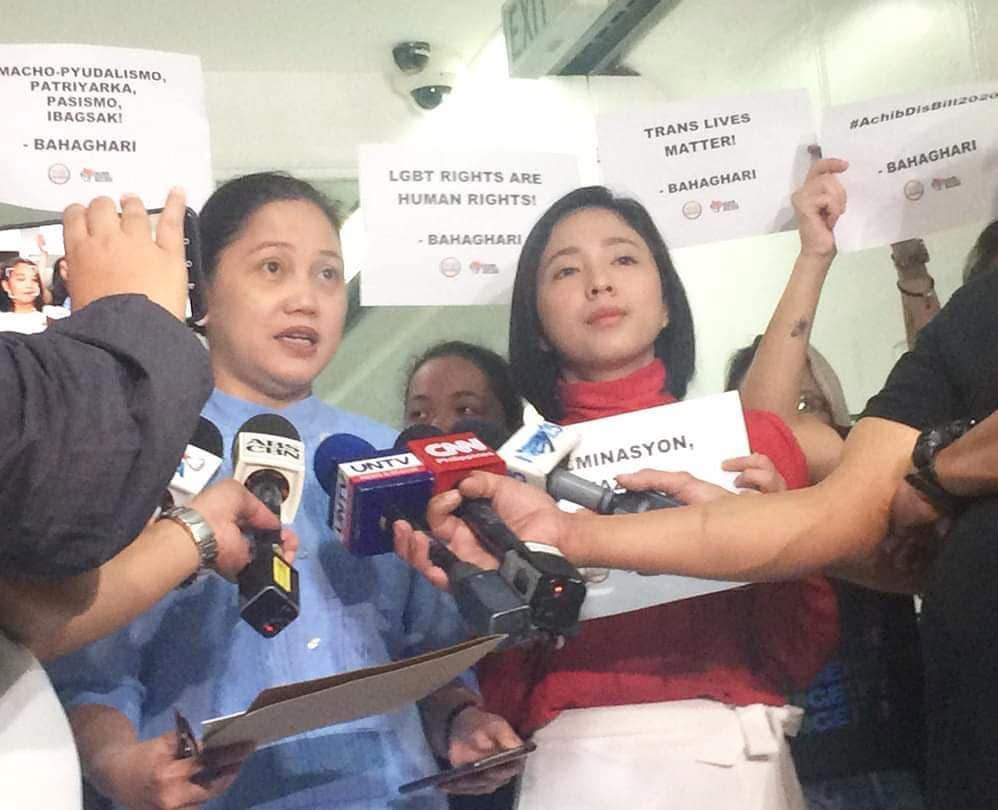 GabrielaWomenPL's tweet photo. #Throwback to 2020: Gabriela Rep. @ArleneBrosas and then-Kabataan Rep. @sarahelago (now Gabriela Partylist's 1st nominee) refiled the SOGIESC Bill.

Since she started her term in 2016, Rep. Brosas has consistently championed this legislation—never losing hope, year after year. https://t.co/yMXb4BSbvc