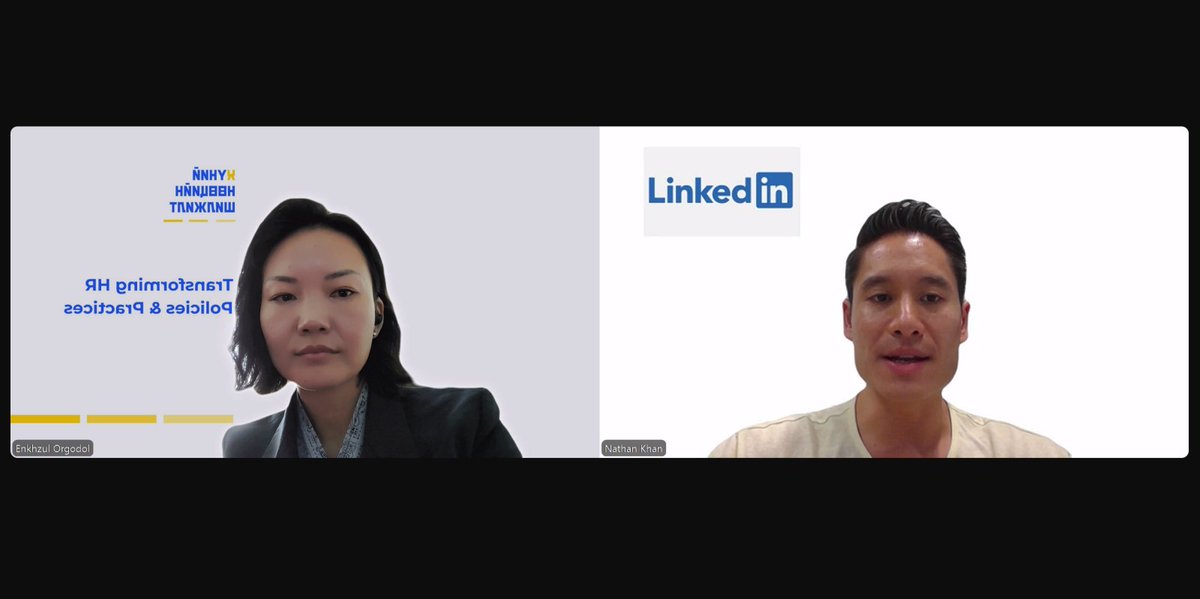 LinkedIn компанитай хамтран ажиллахаар судалж бна!

Монгол Улсын сайд, УИХ гишүүн <a href="/NyamUchral/">Uchral Nyam-Osor</a> ахалж буй “Хүний нөөцийн шилжилт”-ийн хүрээнд
1 тэрбум хэрэглэгчтэй платформтой хүний нөөц, талент, сургалтын чиглэлээр хамтран ажиллах боломжийг судалж бна.
#HRTransformation #Linkedin