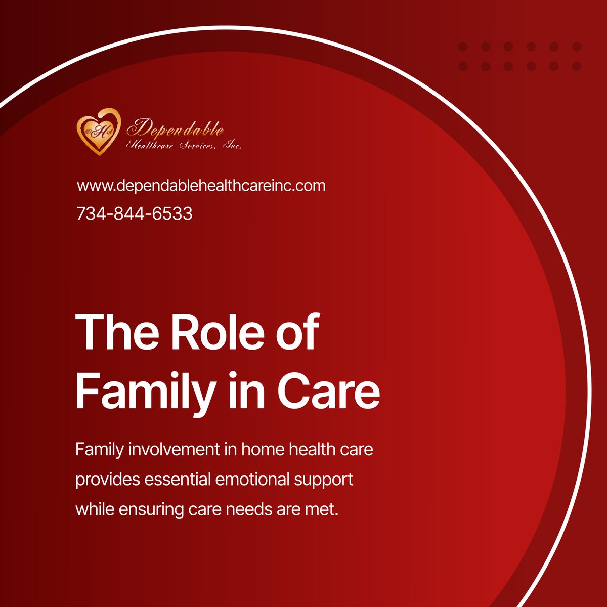 dependablehcs's tweet photo. Family support is key in home health care, ensuring patients feel comfortable and supported while their care needs are addressed.  

#HomeHealthCare #CantonMI  #FamilySupport https://t.co/xTU8GqGJs4