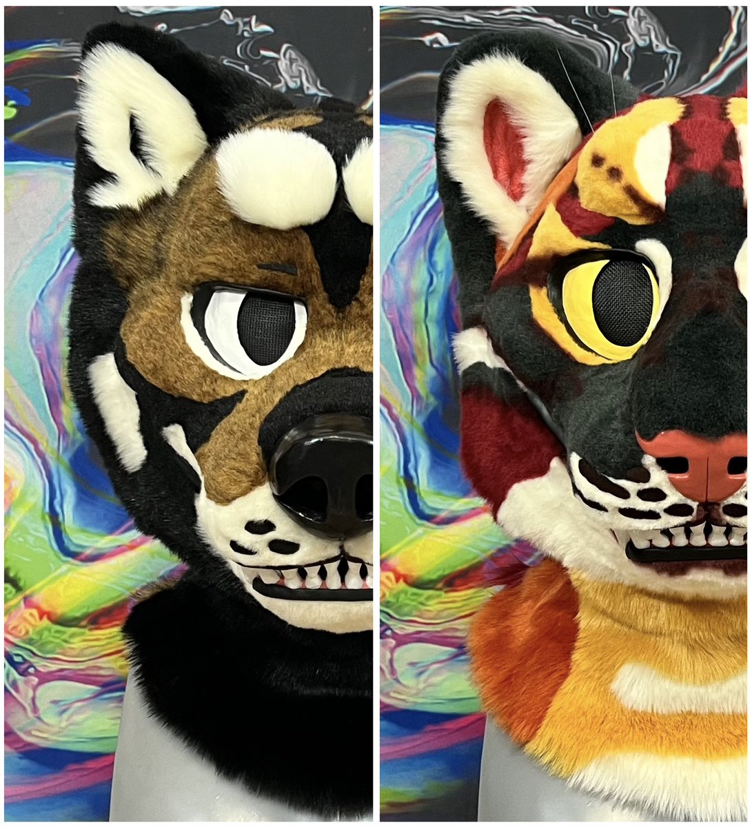 ColoredCreature's tweet image. See y’all this weekend at TFF 🤠
(matching paws and tails included)
(dog collar and catnip not included)