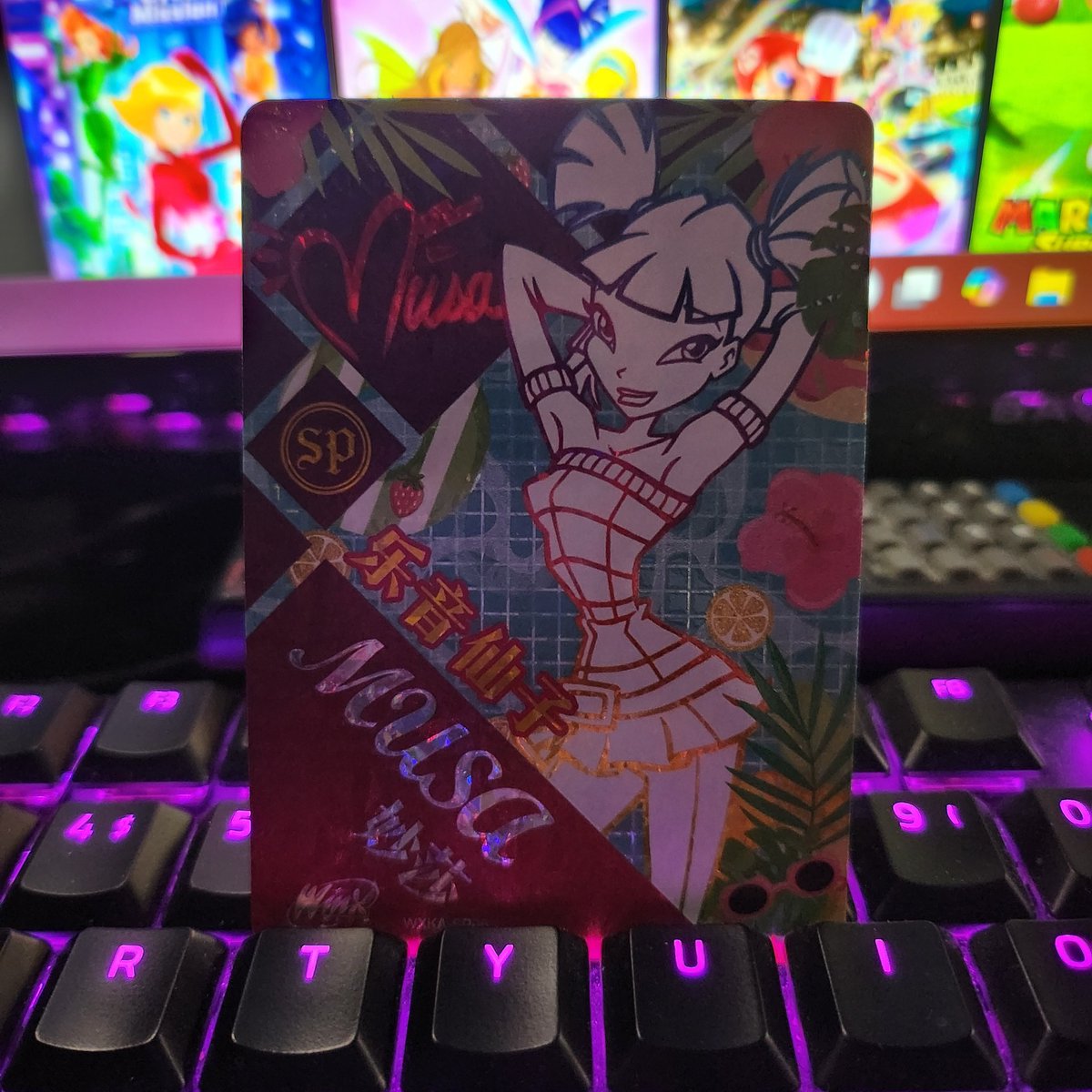NinStarRose's tweet photo. #WinxClub x #ChuangXia #TradingCards! 🧚‍♀️ 🩵

Im down to rare cards now! So Im are on the chase to get the missing #CR #SP #XR cards, and well... we started off strong! Check out this stunning SP #Musa!

More pack openings on my #twitch streams! #WeAreTheWinx #Winx #Fairy #magical https://t.co/nVVaPlAF5F