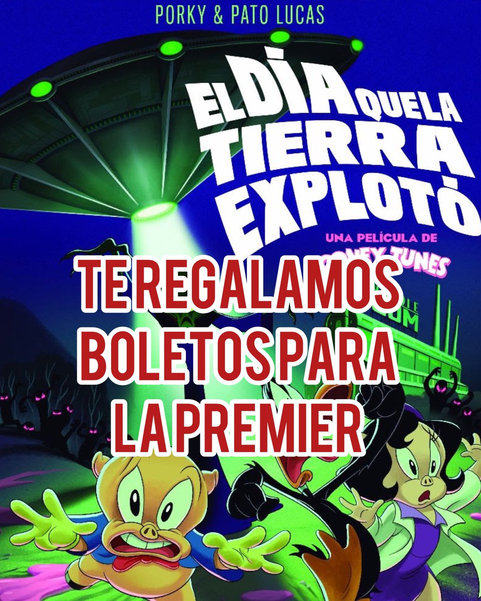 Acotaitinerante's tweet photo. ¡#DINÁMICA!
🍿Tenemos pases dobles para la primer de Looney Tunes: El Día que la tierra explotó 🍿 cortesía de @CinepolisDist 

🎥Miércoles 15 de abril a las 19:00 en CINÉPOLIS Perisur 

Sólo debes:

🍿Seguirnos en Instagram y a nuestros amigos de Cinépolis Distribución 

🍿Etiqueta a la persona con la que asistirás y dinos tu personaje favorito 😝

🍿RT

Anunciaremos a los ganadores el próximo lunes  a las 21:00 horas

 #Cine #Estrenos #Peliculas #Reomendaciones #looneytunes