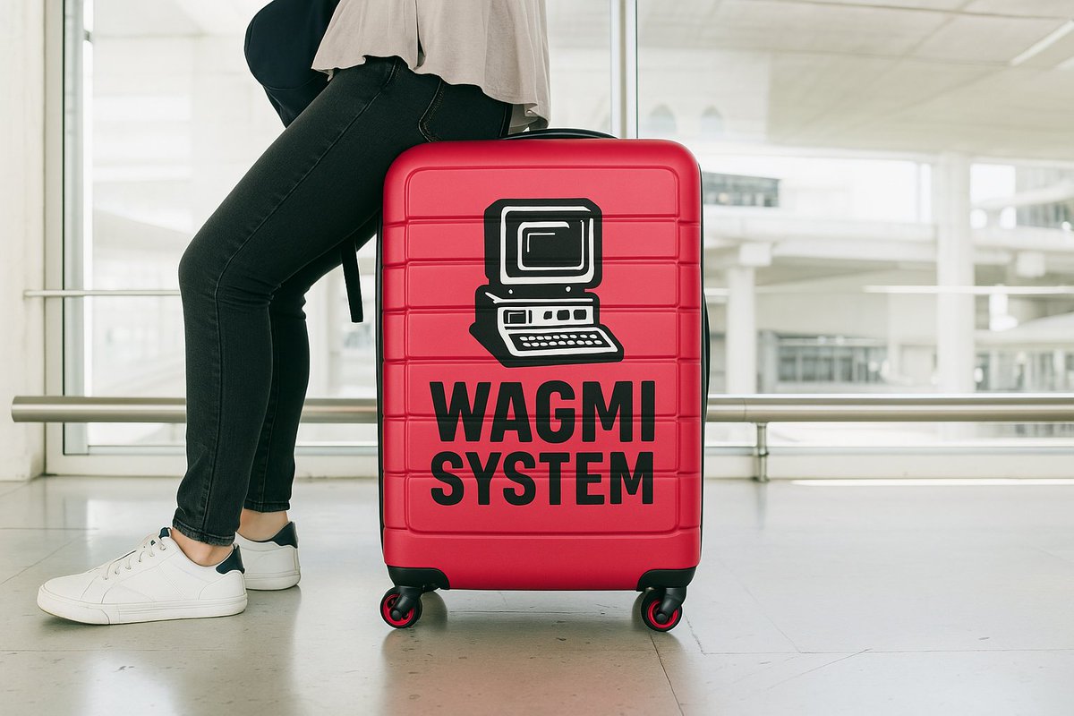 wagmisystem's tweet photo. Packed. Focused. Unstoppable.
Wherever you're going, bring the mindset with you.
 
WAGMI — we’re gonna make it. 🎒✈️ https://t.co/88f4CxFuZ2