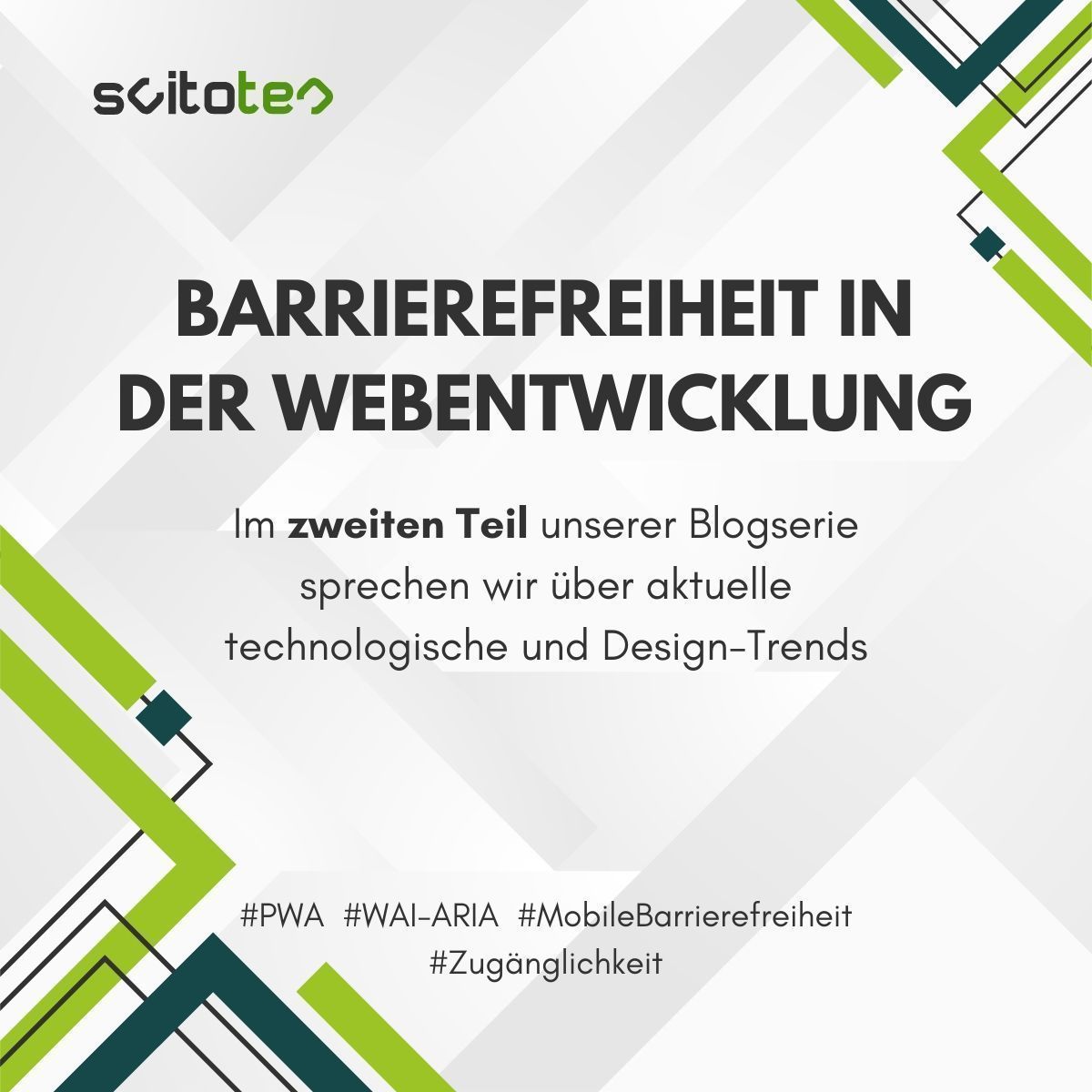 scitotec's tweet photo. PWAs, WAI-ARIA &amp; Co: Zeit für barrierefreies Webdesign!
Die wichtigsten Tech- &amp; Design-Trends für mehr digitale Inklusion. 

Jetzt lesen: 
https://t.co/39SuGZ9WPg https://t.co/1twb4YFiUM