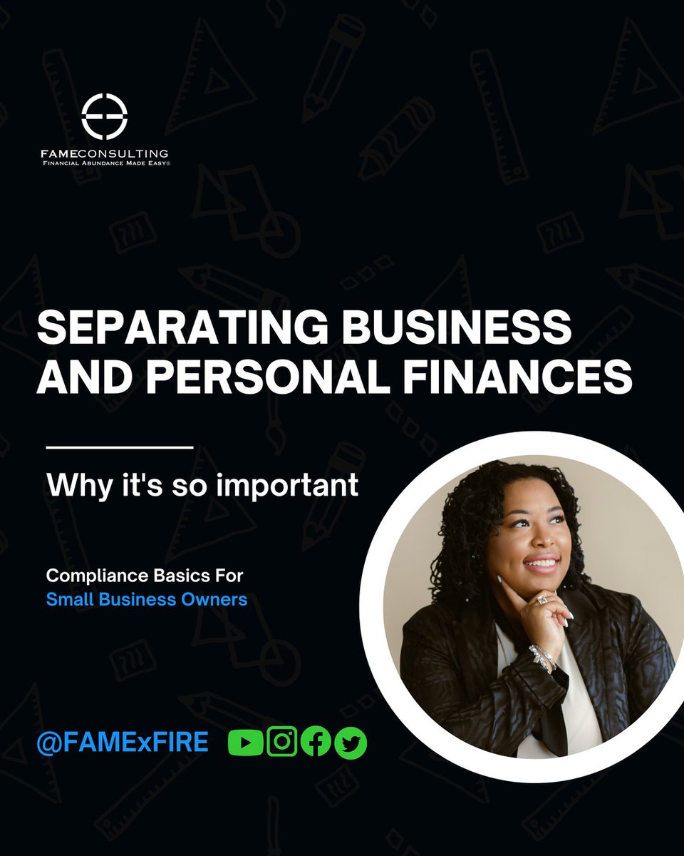 FAMExFIRE's tweet photo. Separating business and personal finances ensures clarity, simplifies tax reporting, and enhances your ability to make informed financial decisions.

Read more 👉 https://t.co/Xi1B0KuWjm

#LearnExpertTips #SeparatingPersonal #BusinessFinances https://t.co/cLg2YL9sm1