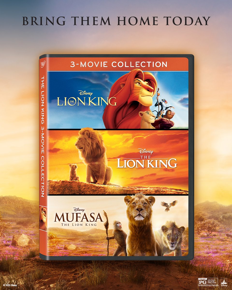 DisneyStudios's tweet image. Add #Mufasa: The Lion King to your Disney movie collection. Own it on Blu-ray &amp;amp; DVD today.