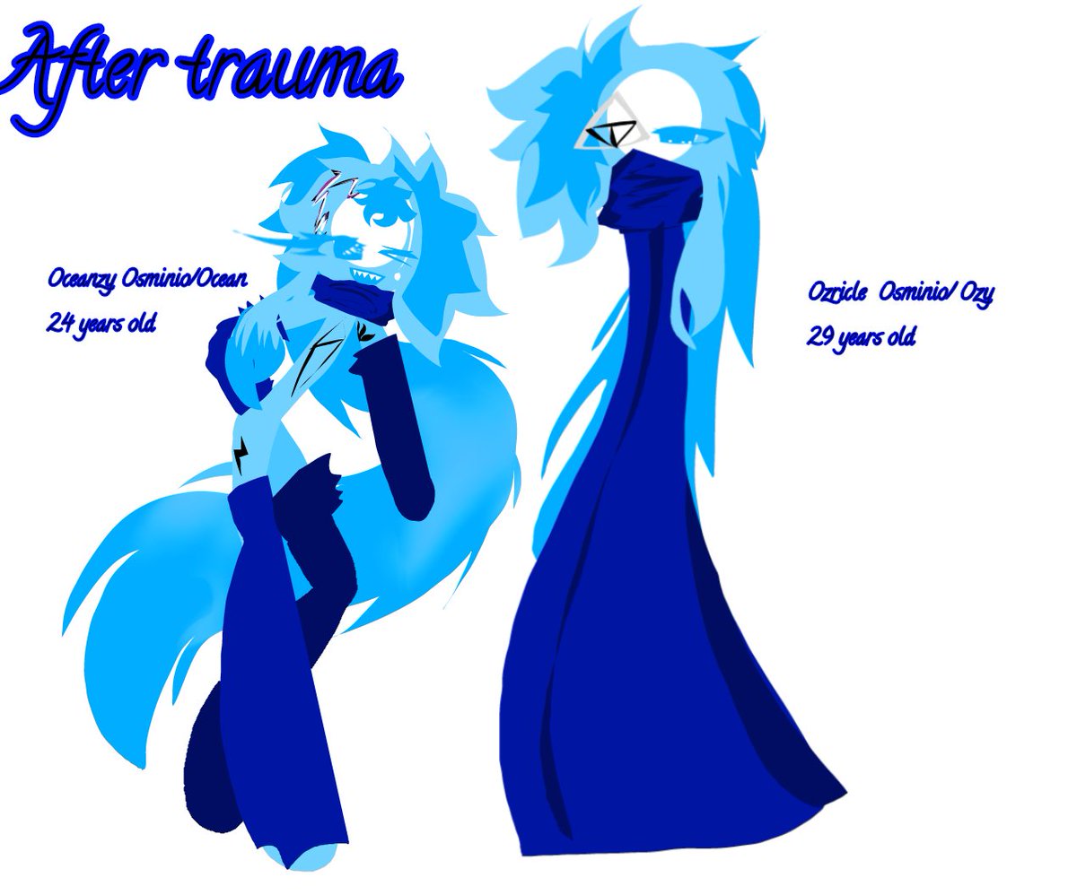 Itsoficialycait's tweet photo. Before and After the Trauma of my two little blueberries

#oc #ocart https://t.co/s2tDI4ZxkL