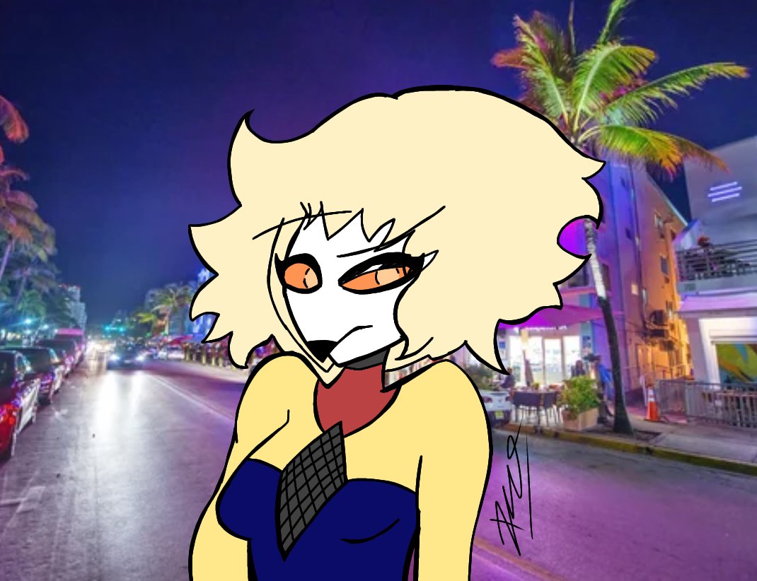 A simple drawing from Miami / Un simple dibujo de Miami.