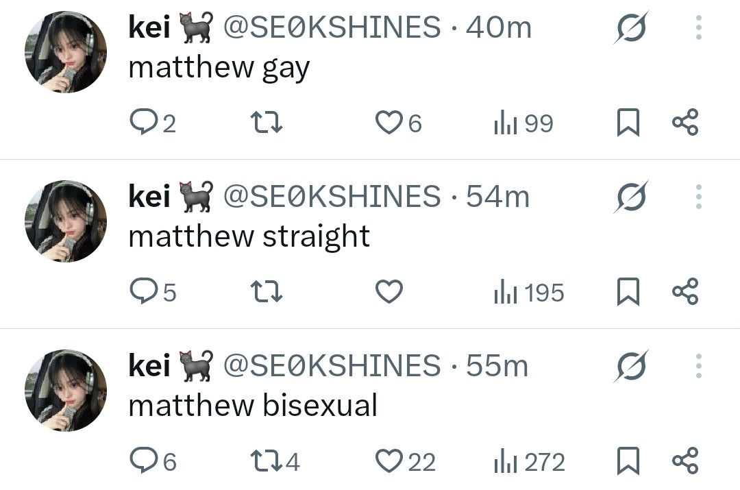 SE0KSHINES's tweet photo. the tl has voted... matthew bisexual is real https://t.co/C5BdpbDbpw