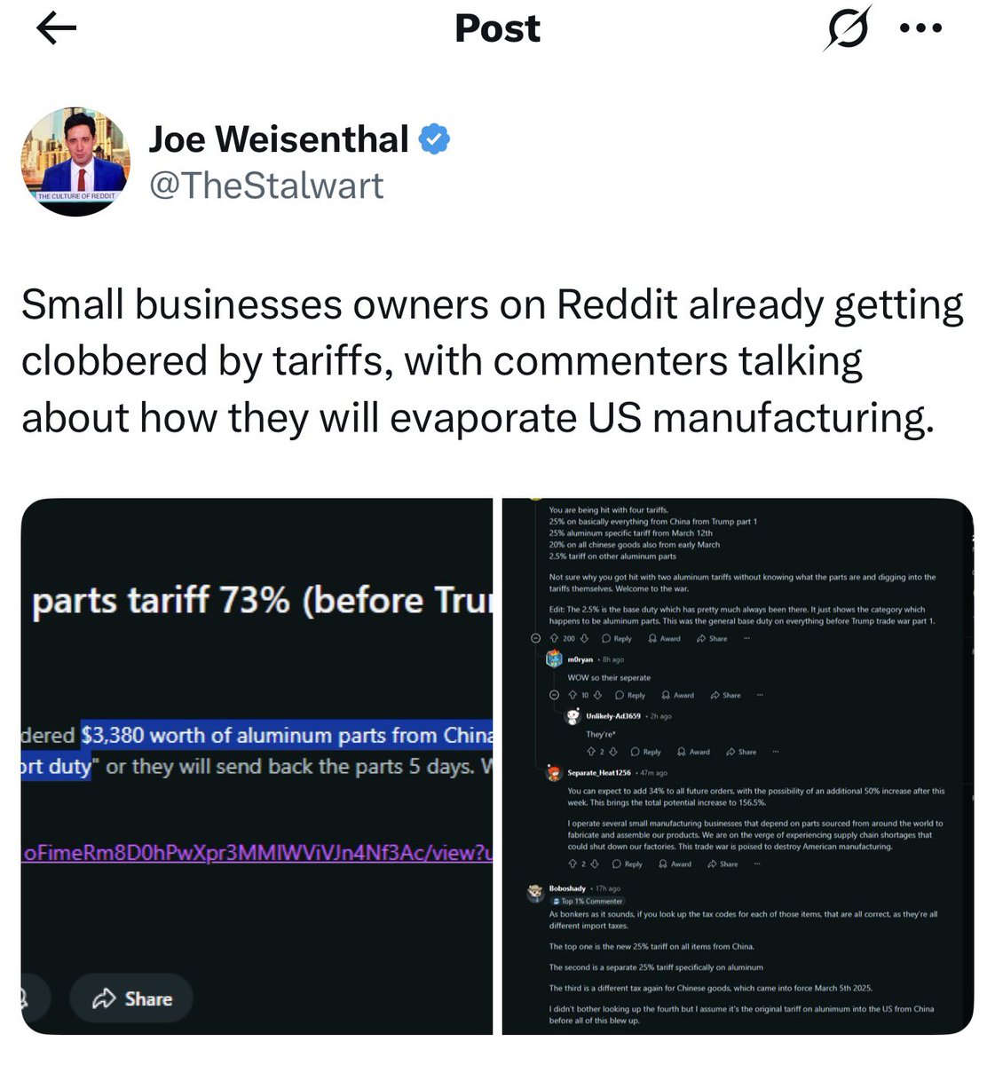 tedlieu's tweet photo. Donald Trump is just straight up lying, again, by saying China is paying the U.S. treasury for his tariffs.

What’s actually happening right now is that every U.S. business importing a Chinese product is paying a 104% tariff to the U.S. treasury. China is not paying the tariffs. https://t.co/Ulm1iQCxF5