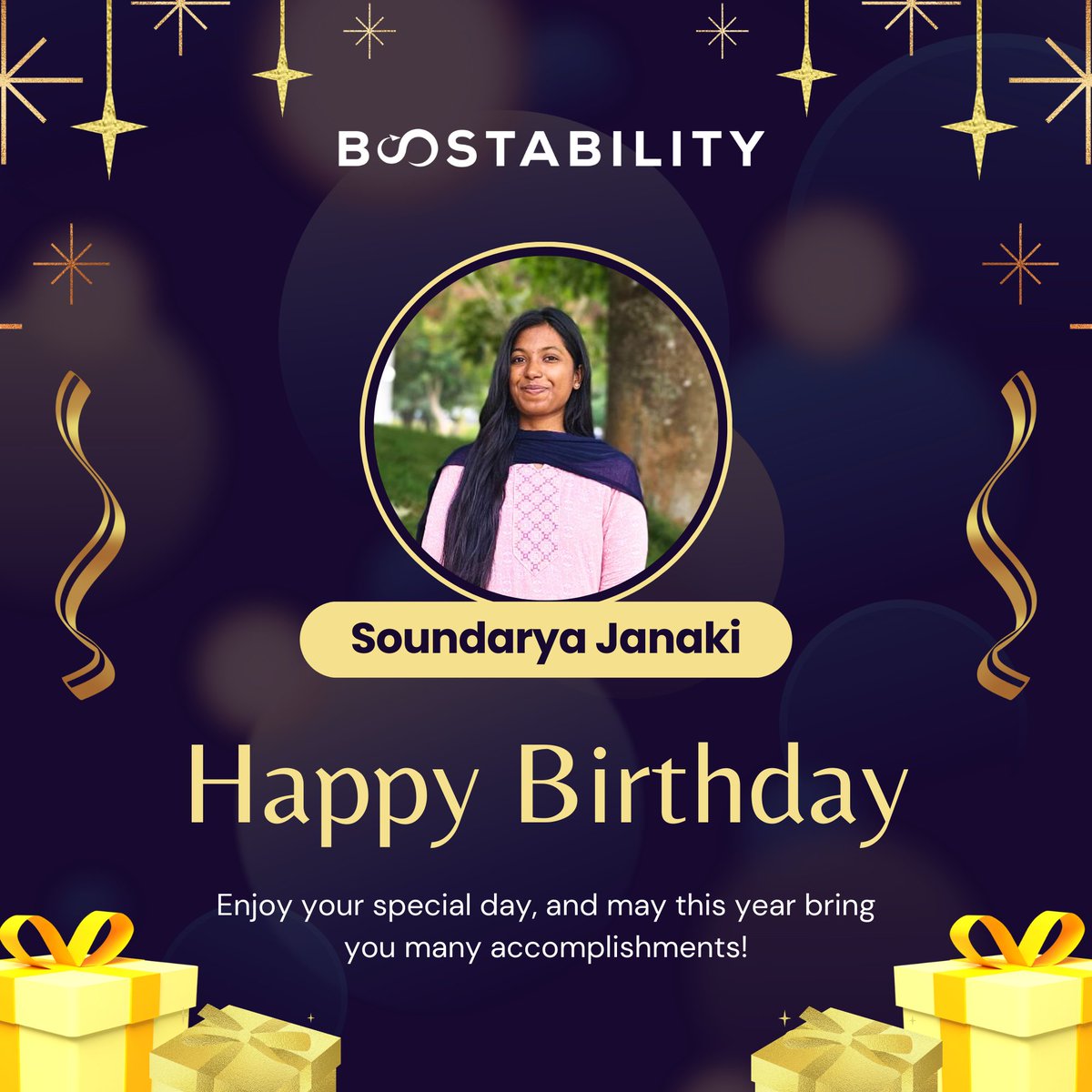 Boostabilitycbe's tweet image. Wishing you a fantastic birthday! May you reach all your goals you’ve been aiming for this year.

#birthdaycelebration #boostabilityteam #birthdayvibes #birthdayaesthetic