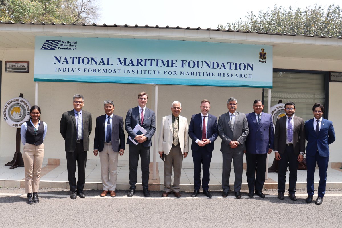 National Maritime Foundation (@nmfindia) on Twitter photo The National Maritime Foundation (NMF) hosted Mr Nico Lange <a href="/nicolange_/">Nico Lange</a>, Senior Fellow at the Munich Security Conference <a href="/MunSecConf/">Munich Security Conference</a>, and the Centre for European Policy Analysis <a href="/cepa/">CEPA</a>, accompanied by Mr Adrian Haack <a href="/AdrianHaack2/">Adrian Haack</a>, Director of <a href="/kas_india/">Konrad-Adenauer-Stiftung India</a>, and Mr Ashish Gupta (Head The National Maritime Foundation (NMF) hosted Mr Nico Lange <a href="/nicolange_/">Nico Lange</a>, Senior Fellow at the Munich Security Conference <a href="/MunSecConf/">Munich Security Conference</a>, and the Centre for European Policy Analysis <a href="/cepa/">CEPA</a>, accompanied by Mr Adrian Haack <a href="/AdrianHaack2/">Adrian Haack</a>, Director of <a href="/kas_india/">Konrad-Adenauer-Stiftung India</a>, and Mr Ashish Gupta (Head