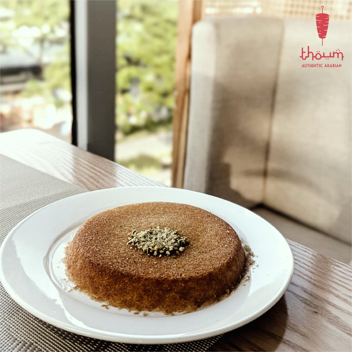"Indulge in the ultimate dessert experience at Thoum with our irresistible Knafeh! 🍰✨ Choose from rich cream, decadent caramel, or indulgent Nutella flavors for a sweet treat like no other. 😋🍫 Come savor the sweetness of tradition, only at Thoum! #KnafehAtThoum #SweetDelights