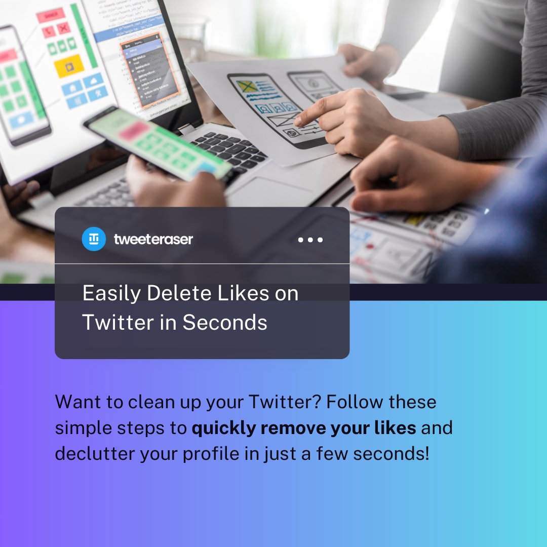 Tweet_Eraser_'s tweet image. Liked a little too freely? 💗
Time to clean up your X timeline. Delete Twitter likes in seconds and keep your profile looking sharp. ✨

Here’s how 👉 tweeteraser.com/features/delet…

#TwitterTips #TweetDelete #XCleanup #SocialMediaHygiene #DigitalDeclutter