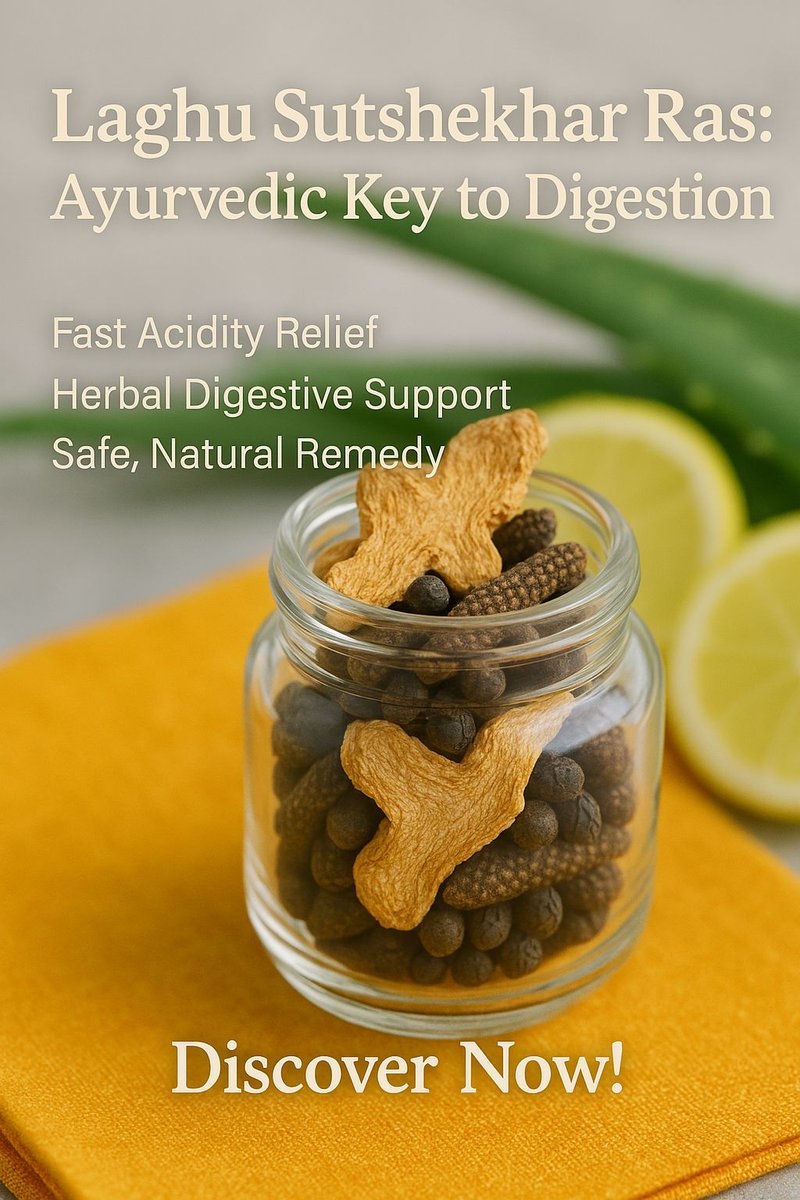 AskAyurveda_24's tweet image. Frequent acidity? Laghu Sutshekhar Ras naturally balances digestion, easing stomach discomfort fast. Talk to our Ayurveda experts today for personalized advice.
#Ayurveda #AcidityRelief #DigestiveHealth 
ask-ayurveda.com/articles/884-l…