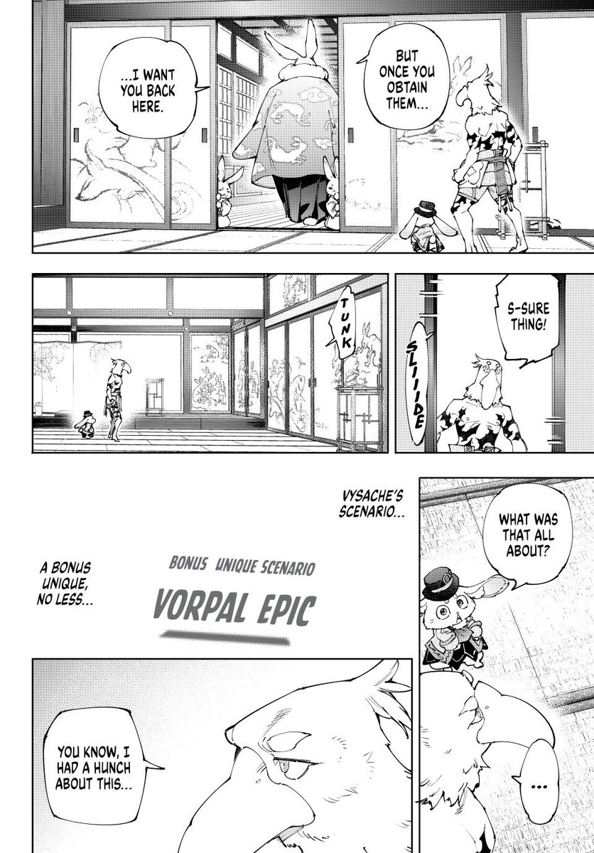 moretosimppp's tweet photo. #ShangriLaFrontier217

Sunraku just looked at Vysache’s name... &amp; something felt wrong. Then Vysache mentions ‘Ctarnidd’ — like it is normal. Nah. This aint just any NPC. Maybe… 

Vysache’s one of the 7 Colossi. The reveal? Could drop anytime 🙏🏻 https://t.co/lAHthZHDBw