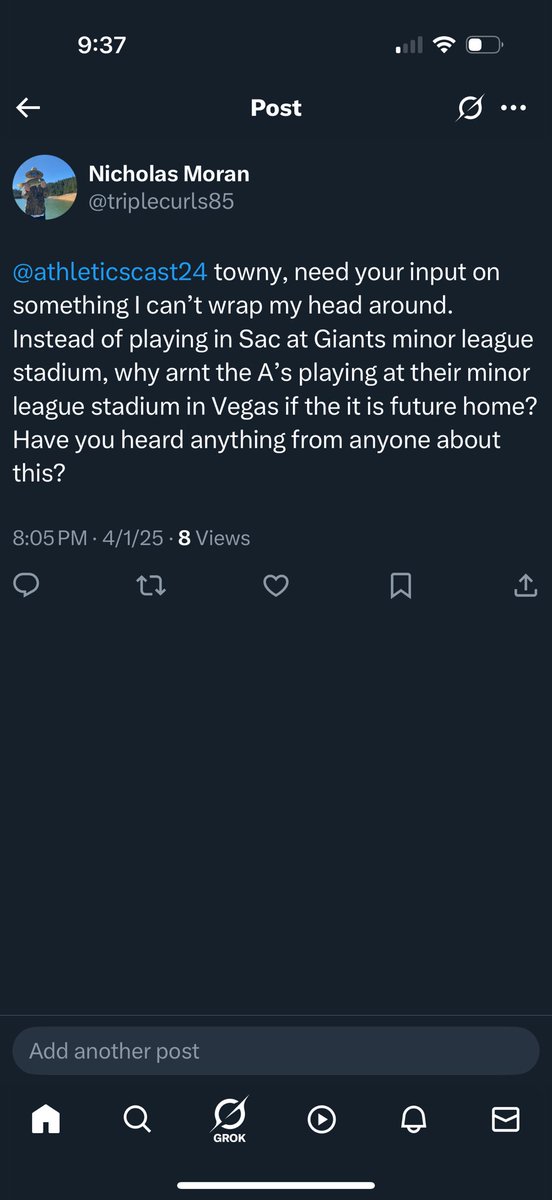 triplecurls85's tweet photo. @athleticscast24  I’m going to tweet this everyday until I get a response/opinion https://t.co/kI0nLO8mUn