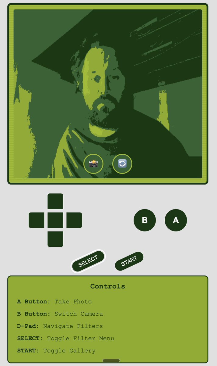 PhoxStory's tweet image. Used @rabbit_hmi intern to make a gameboy style camera app to provide a fun and nostalgic experience with a single prompt!