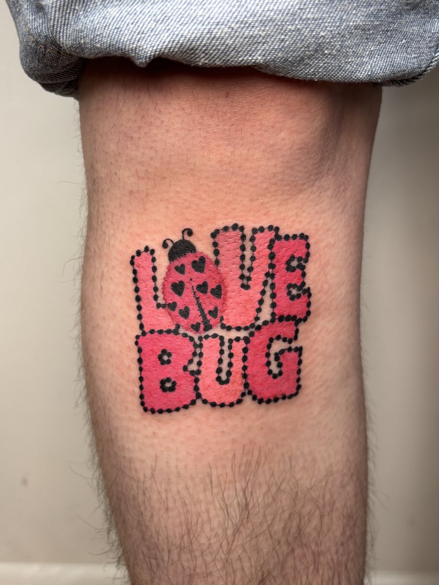 cutie little love bug patch 🐞🩷
done in 3 hours today <3 
booking april/may nyc . ݁₊ ⊹ . ݁˖ . ݁
