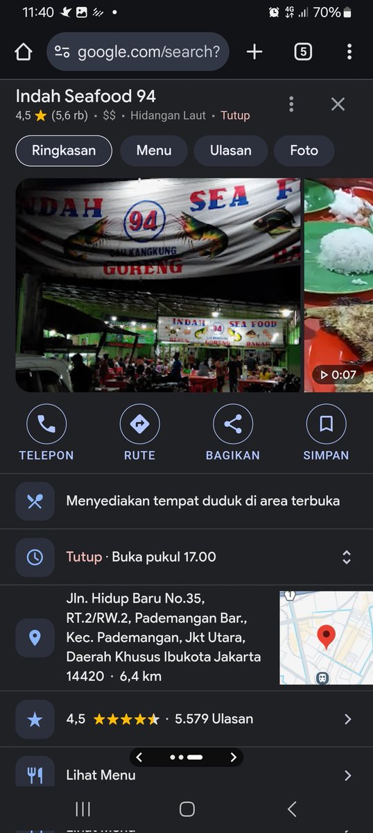 aldobandaro's tweet photo. @txtdrjkt Kalau mau makan seafood di Jakut ini paling rekomen bahkan better daripada di muara angke.. untuk kepiting saos padangnyapun better daripada Dandito di Balikpapan pilihnya indah seafood 94 yah soalnya dsna banyak restoran seafood https://t.co/SVjEqrJ27j