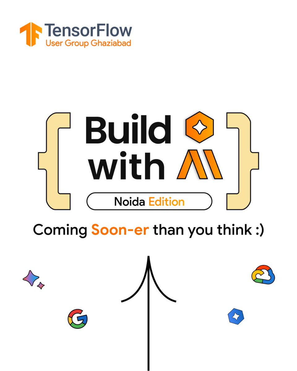 ⚡𝗔𝗜 𝗘𝗻𝘁𝗵𝘂𝘀𝗶𝗮𝘀𝘁𝘀, 𝗚𝗲𝘁 𝗥𝗲𝗮𝗱𝘆!⚡

Something extraordinary is coming your way— 𝘽𝙪𝙞𝙡𝙙 𝙬𝙞𝙩𝙝 𝘼𝙄: 𝙉𝙤𝙞𝙙𝙖 𝙀𝙙𝙞𝙩𝙞𝙤𝙣!🌟 

👥 𝑱𝒐𝒊𝒏 𝒐𝒖𝒓 𝑨𝑰-𝒅𝒓𝒊𝒗𝒆𝒏 𝒄𝒐𝒎𝒎𝒖𝒏𝒊𝒕𝒚: lnkd.in/dq8vYDqB
#tfugghaziabad #buildwithai #noidaedition