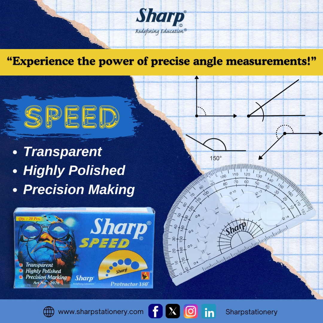 sharpstationer's tweet photo. 📐✨ Experience the Power of Precise Angle Measurements!
💯
🖥️ Explore more: https://t.co/yHbCEzWZPo

#SharpStationery #RedefiningEducation #SharpSpeed #Protractor180 #GeometryTools #PrecisionInEveryMark #StudentEssentials #BackToSchool #StationeryLove https://t.co/grizfSTW9z