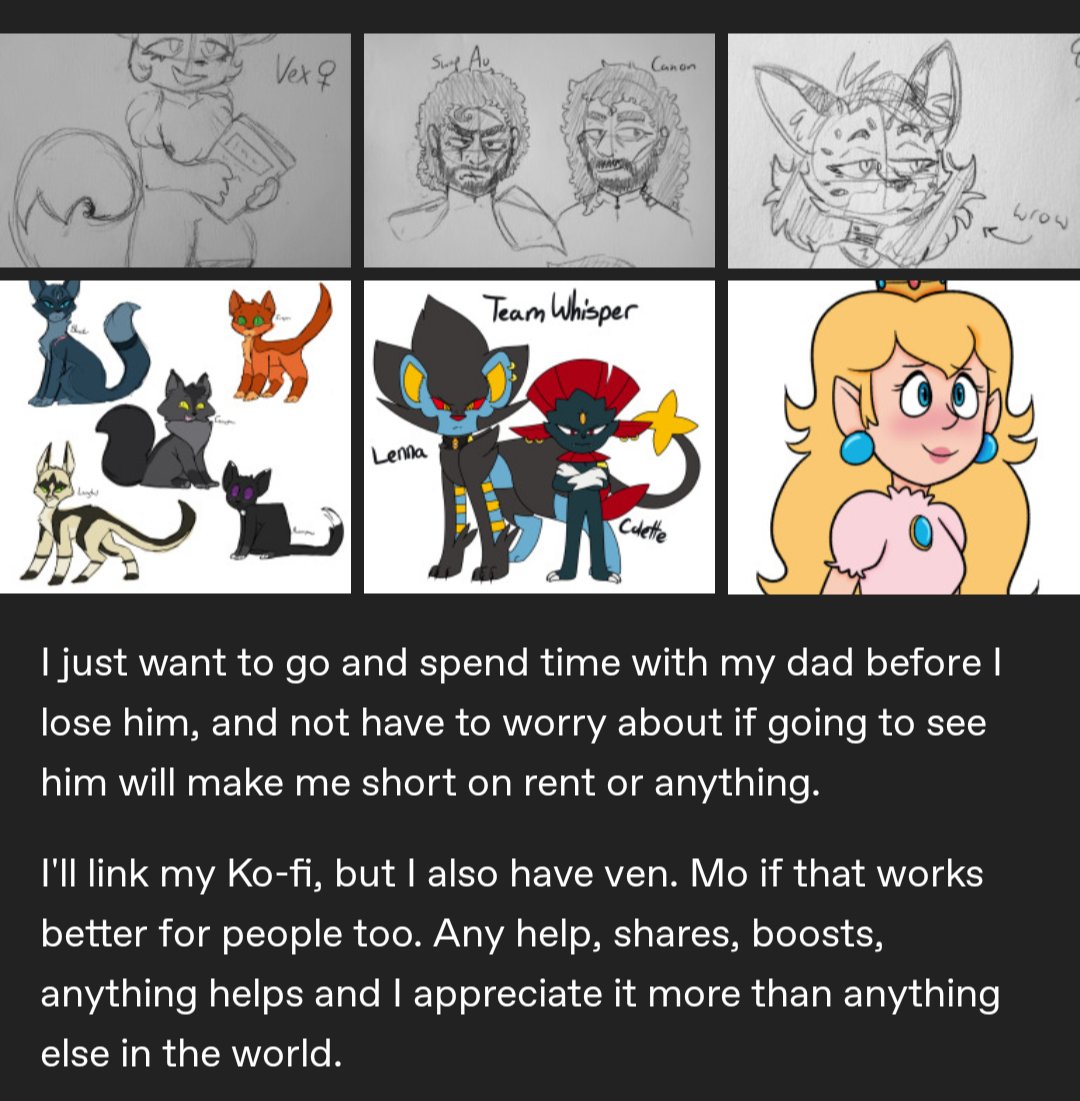 HELP ME GO SEE MY TERMINALLY ILL DAD (🧵)

ko-fi.com/evilscorner/go…

Please help if you can, I'm in a rough spot and really want to go home and see my dad before it's too late. More info below 👇

#kofi #kofidonations #donations #help
