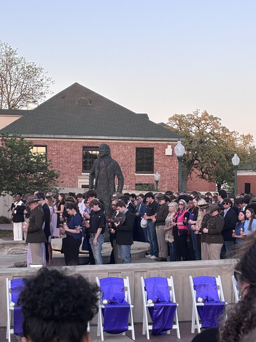 sherribphd's tweet photo. Tonight we honored our fellow Texans at the annual Silver Taps ceremony. Though they may be gone, their spirit and legacy will forever echo through the heart of Tarleton. #SilverTaps #ForeverATexan #TarletonTradition https://t.co/zb80rbHC8y